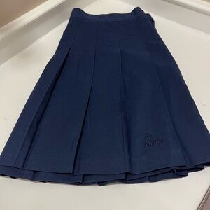 Head Vintage Navy Pleated Tennis Skirt - Size 18